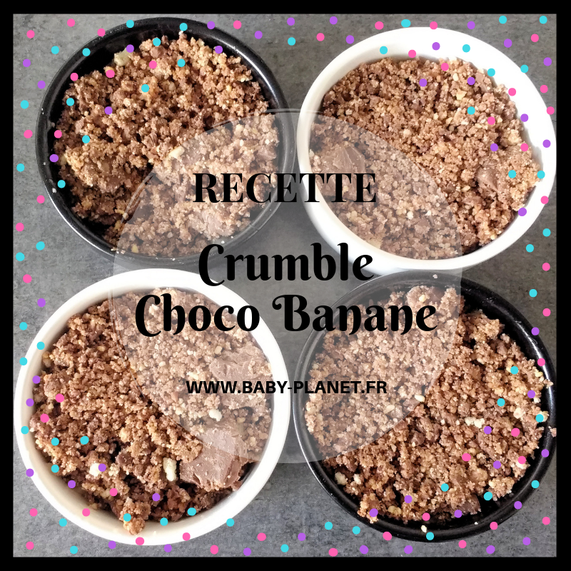 Recette : Crumble Choco-Banane