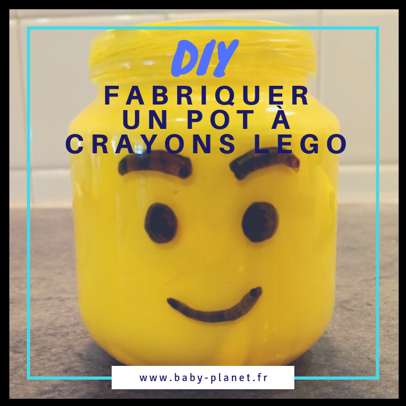 DIY : pots à crayon Lego