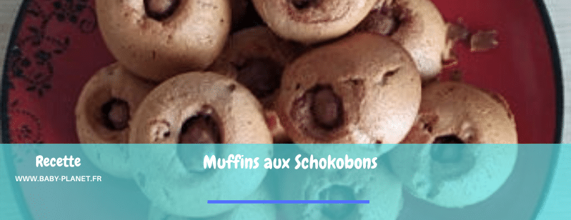 muffins schokobons